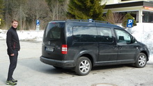 Klaus mit neuem VW Caddy Maxi (13.02.2011)